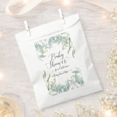 BOHO Eucalyptus groen Waterverf Baby shower Bedankzakje (Geknipt)