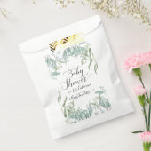 BOHO Eucalyptus groen Waterverf Baby shower Bedankzakje (Gezegeld)