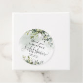 Boho Eucalyptus groene takken gouden Bruids- Bedankjes Labels (In situ)