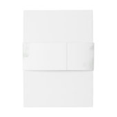 Boho Eucalyptus groene takken namaak gouden lijst Uitnodigingen Wikkel (Achterkant Voorbeeld)