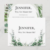 Boho Eucalyptus Groene Zomer Bruiloft Briefkaart (Voorkant / Achterkant)