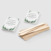 Boho Eucalyptus Groene Zomer Bruiloft Handwaaier (Niet-gemonteerd)