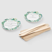 Boho Eucalyptus Groene Zomer Bruiloft Handwaaier (Niet-gemonteerd)