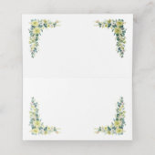 Boho Eucalyptus Groene Zomer Bruiloft Plaatskaartje (Binnenkant ongevouwen)