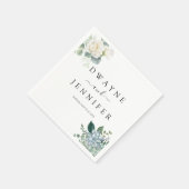 Boho Eucalyptus Groene Zomer Bruiloft Servet (Hoek)