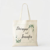 Boho Eucalyptus Groene Zomer Bruiloft Tote Bag (Voorkant)