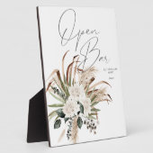 Boho Eucalyptus Pampas & Bloem Open Bar Bord 2 Fotoplaat (Zijkant)