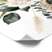 Boho Eucalyptus Pampas & Floral Open Bar 2 Poster (Hoek)