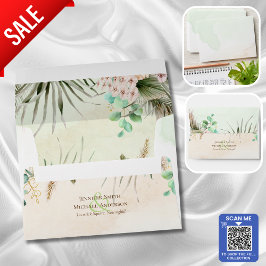 BOHO Eucalyptus Pampas Gras Groene Bloemen Bruilof Envelop