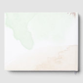 Boho Eucalyptus Pampas Gras Groene Bloemen Bruilof Gastenboek (Achterkant)