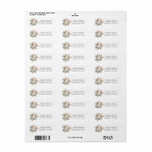 Boho Eucalyptus Pampas Grass Return Label (Full Sheet)