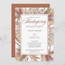 Boho Exotic Dried Grasses | Thanksgiving Pampas Kaart
