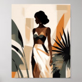 Boho Faceless Meisje Magic Wall Art Decor Poster (Voorkant)