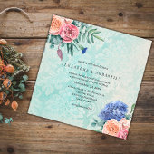 Boho Faded Green Rozen, Hydrangea Wedding