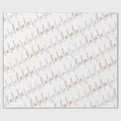 Boho Falala Dusty Pink Holiday Wrapping Paper Cadeaupapier (Vlak)