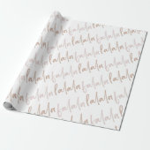 Boho Falala Dusty Pink Holiday Wrapping Paper Cadeaupapier (Uitgerold)