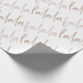 Boho Falala Dusty Pink Holiday Wrapping Paper Cadeaupapier (Hoek)