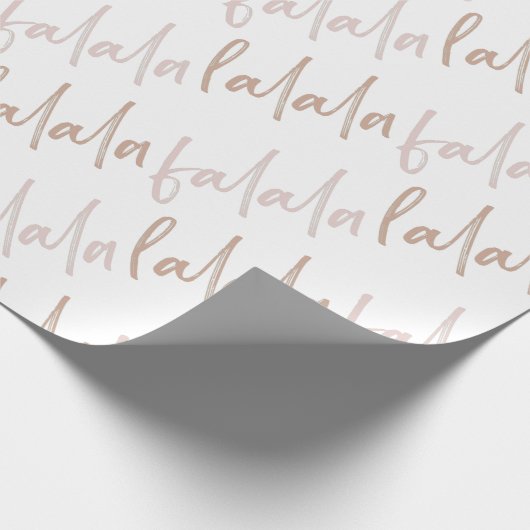 Boho Falala Dusty Pink Holiday Wrapping Paper Cadeaupapier (Hoek)