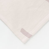 Boho Falala Script Pink & Brown Fleece Deken (Hoek)