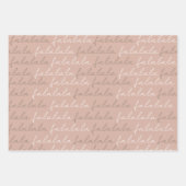 Boho Falalala-kerstboomwerkbladen Inpakpapier Vel (Voorkant 3)