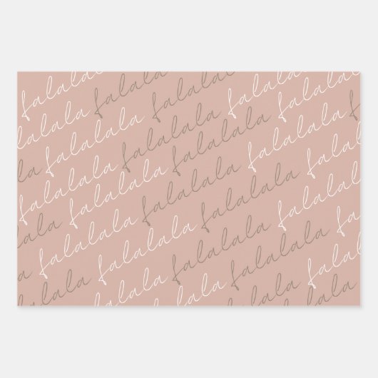 Boho Falalala-kerstboomwerkbladen Inpakpapier Vel (Voorkant 3)