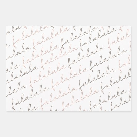 Boho Falalala-kerstboomwerkbladen Inpakpapier Vel (Voorkant 2)