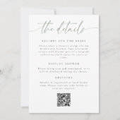 Boho Fall All in One QR Code Bruidsuitnodiging Kaart (Achterkant)