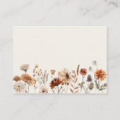 Boho Fall Ghost Baby Shower Books for Baby Informatiekaartje (Achterkant)