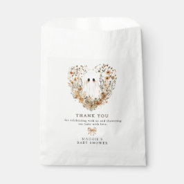 Boho Fall Ghost Baby Shower Thank You Bedankzakje