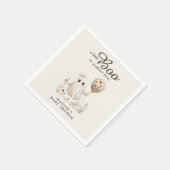 Boho Fall Ghost Floral Halloween Baby Shower  Servet (Hoek)