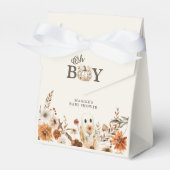 Boho Fall Ghost Floral Oh Boy Baby Shower Bedankdoosjes (Voorkant Zijde)
