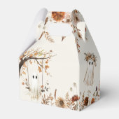 Boho Fall Ghost Wildflower Halloween Baby Shower Bedankdoosjes (Achterkant)