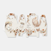 Boho Fall Ghost Wildflower Halloween Baby Shower Bedankdoosjes (Uitgevouwen)
