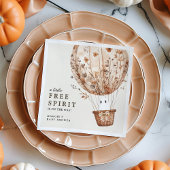 Boho Fall Ghost Wildflower Halloween Baby Shower Servet