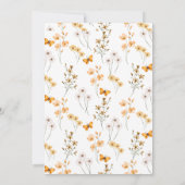 Boho Fall In Love Wilde Bloem Pompoen Bruidsmeisje Kaart (Achterkant)