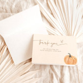 Boho Fall Pumpkin Dank je kaart