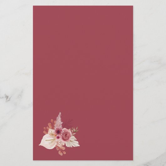 Boho Fall Pumpkin What's In Your Purse Bridal Game (Achterkant)