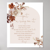 Boho fall put a ring on it game poster (Voorkant)