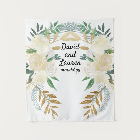 Boho Fall Wedding Back drop, ceremonie Decoraties Wandkleed (Voorkant)