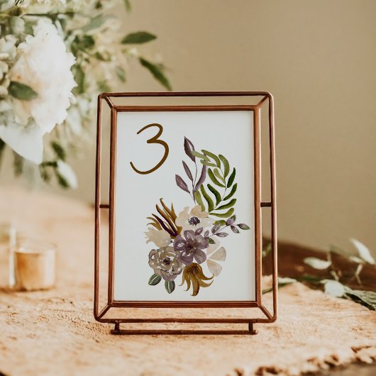 Boho Fall Wedding Rustieke Natuur Botanische Custo Kaart