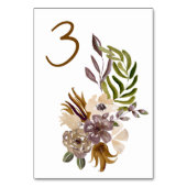 Boho Fall Wedding Rustieke Natuur Botanische Custo Kaart (Achterkant)