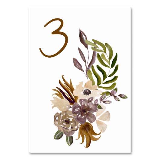 Boho Fall Wedding Rustieke Natuur Botanische Custo Kaart (Voorkant)