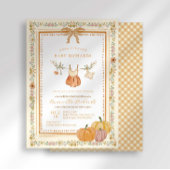 Boho Falling In Love Herfst Baby shower Girl Kaart