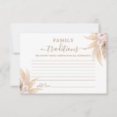 Boho Family Traditions Baby shower kaart (Voorkant)