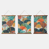 Boho Fan palm Hangend Wandkleed (Driedubbel)