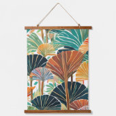 Boho Fan palm Hangend Wandkleed (Voorkant)