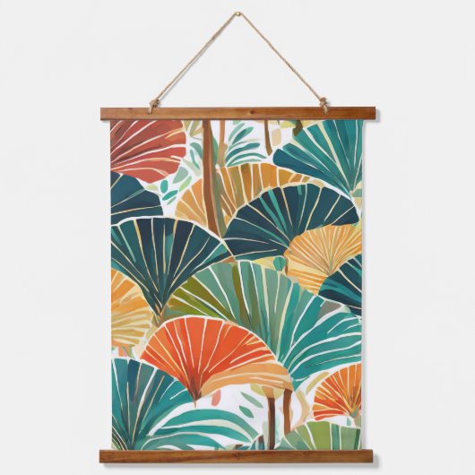 Boho Fan palm Hangend Wandkleed (Voorkant 2)