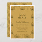 Boho Fan Palm Leaf Botanical Mustard Vrijgezellenf Kaart (Voorkant / Achterkant)