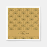 Boho Fan Palm Leaf Botanical Mustard Vrijgezellenf