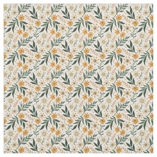 Boho Fanciful Flowers Stof (Swatch)